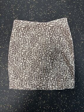 Free People Brown Leopard Print Women’s Mini Skirt